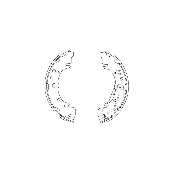 Stabdžių trinkelių komplektas KAVO PARTS KBS-4412