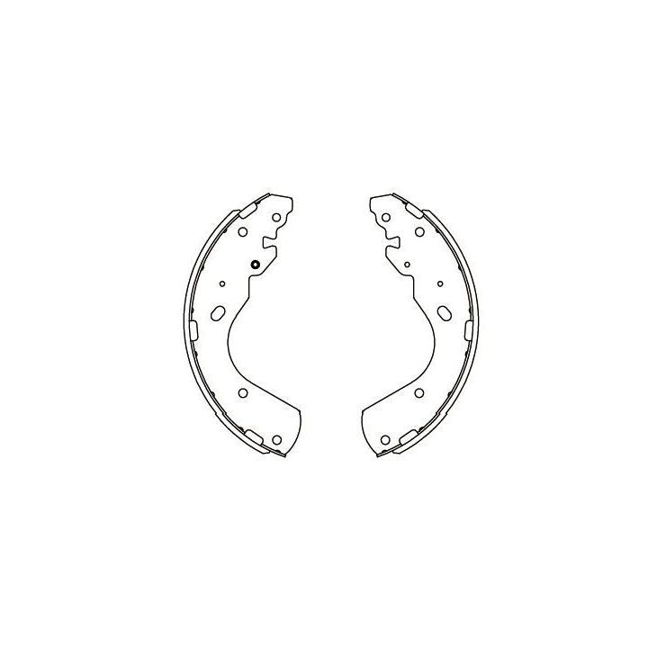 Stabdžių trinkelių komplektas KAVO PARTS KBS-5404