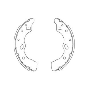 Stabdžių trinkelių komplektas KAVO PARTS KBS-5406