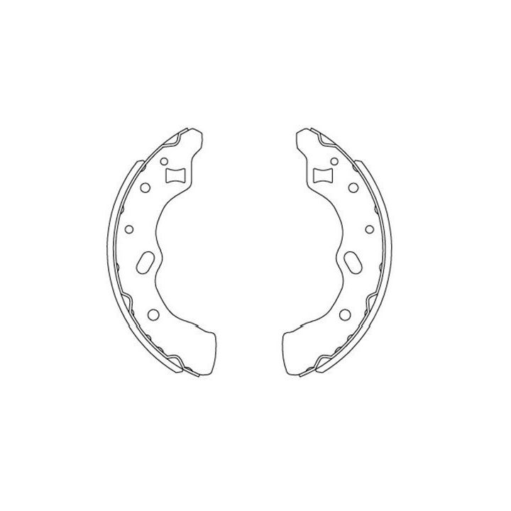 Stabdžių trinkelių komplektas KAVO PARTS KBS-5406