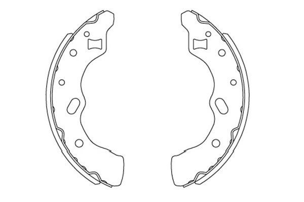 Stabdžių trinkelių komplektas KAVO PARTS KBS-5406