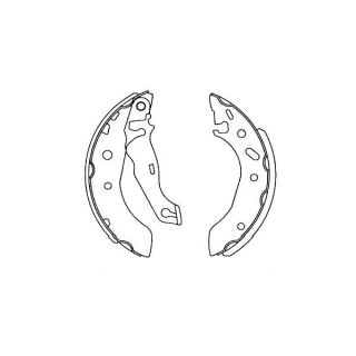 Stabdžių trinkelių komplektas KAVO PARTS KBS-5407