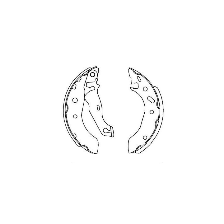 Stabdžių trinkelių komplektas KAVO PARTS KBS-5407