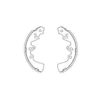 Stabdžių trinkelių komplektas KAVO PARTS KBS-5410