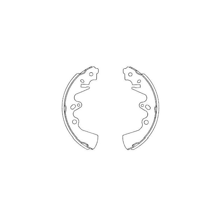 Stabdžių trinkelių komplektas KAVO PARTS KBS-5410