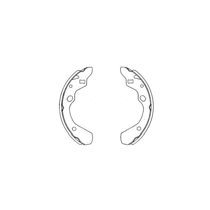 Stabdžių trinkelių komplektas KAVO PARTS KBS-5411