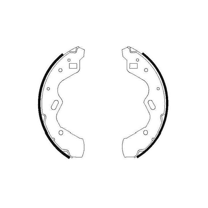 Stabdžių trinkelių komplektas KAVO PARTS KBS-5412