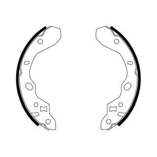 Stabdžių trinkelių komplektas KAVO PARTS KBS-5413