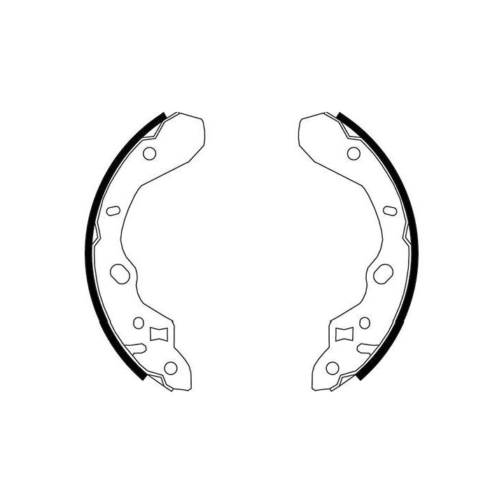 Stabdžių trinkelių komplektas KAVO PARTS KBS-5413