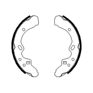 Stabdžių trinkelių komplektas KAVO PARTS KBS-5418