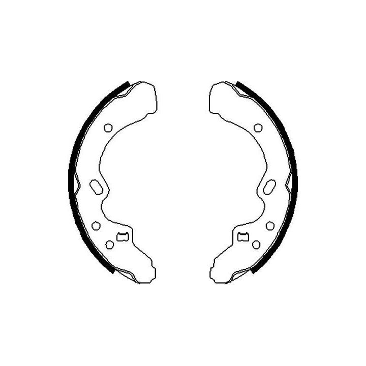 Stabdžių trinkelių komplektas KAVO PARTS KBS-5418