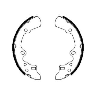 Stabdžių trinkelių komplektas KAVO PARTS KBS-5419