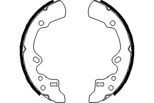 Stabdžių trinkelių komplektas KAVO PARTS KBS-5419