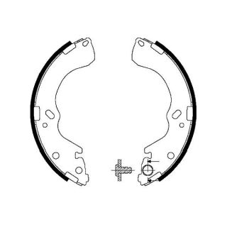 Stabdžių trinkelių komplektas KAVO PARTS KBS-5421