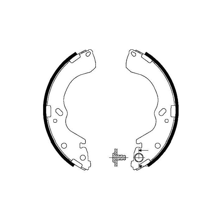 Stabdžių trinkelių komplektas KAVO PARTS KBS-5421