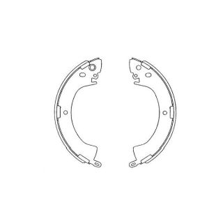 Stabdžių trinkelių komplektas KAVO PARTS KBS-6408