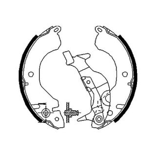 Stabdžių trinkelių komplektas KAVO PARTS KBS-6416