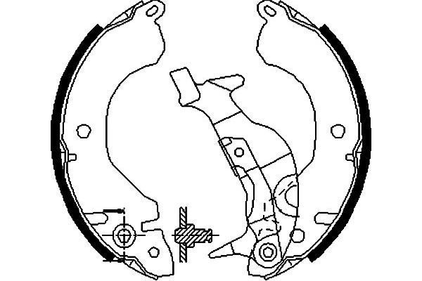 Stabdžių trinkelių komplektas KAVO PARTS KBS-6416