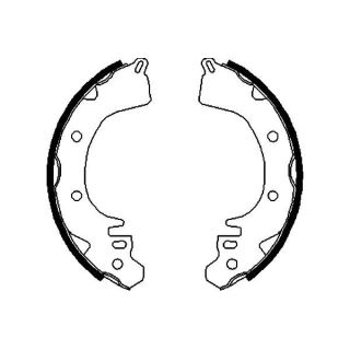 Stabdžių trinkelių komplektas KAVO PARTS KBS-6417