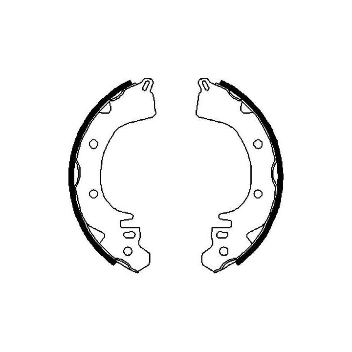 Stabdžių trinkelių komplektas KAVO PARTS KBS-6417