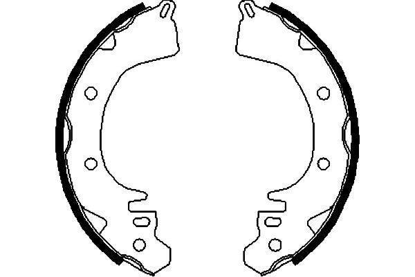 Stabdžių trinkelių komplektas KAVO PARTS KBS-6417