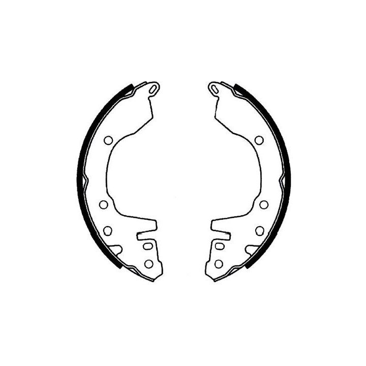 Stabdžių trinkelių komplektas KAVO PARTS KBS-6424