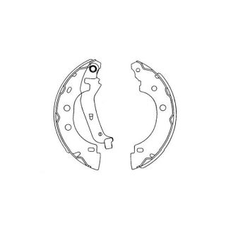 Stabdžių trinkelių komplektas KAVO PARTS KBS-7410