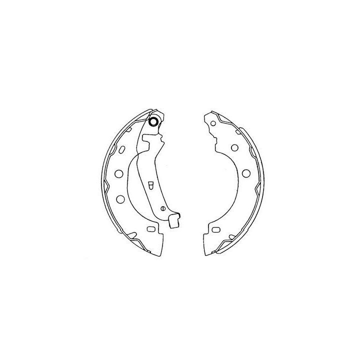 Stabdžių trinkelių komplektas KAVO PARTS KBS-7410