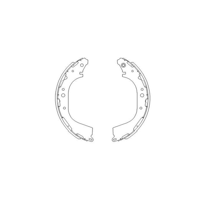 Stabdžių trinkelių komplektas KAVO PARTS KBS-7411