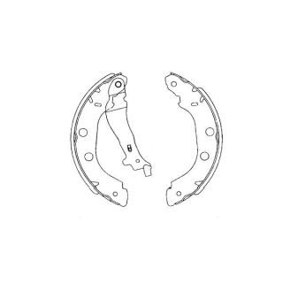 Stabdžių trinkelių komplektas KAVO PARTS KBS-7419