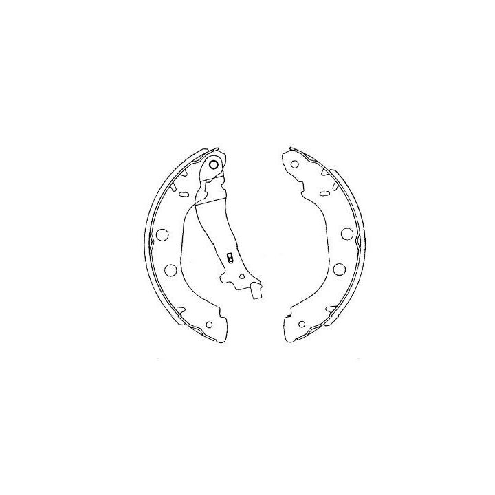 Stabdžių trinkelių komplektas KAVO PARTS KBS-7419