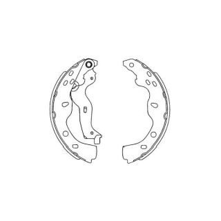 Stabdžių trinkelių komplektas KAVO PARTS KBS-8914