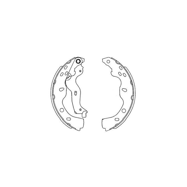 Stabdžių trinkelių komplektas KAVO PARTS KBS-8914