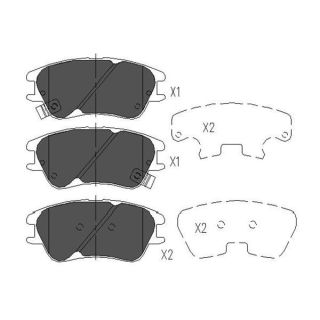 Stabdžių trinkelių rinkinys, diskinis stabdys KAVO PARTS KBP-3009