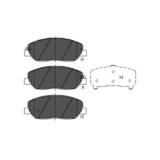 Stabdžių trinkelių rinkinys, diskinis stabdys KAVO PARTS KBP-3023