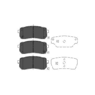 Stabdžių trinkelių rinkinys, diskinis stabdys KAVO PARTS KBP-3026