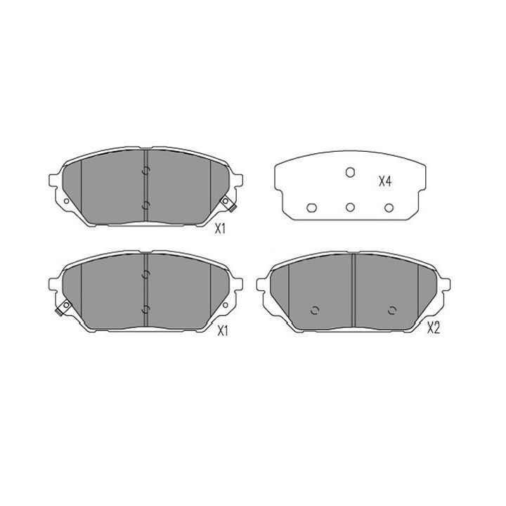 Stabdžių trinkelių rinkinys, diskinis stabdys KAVO PARTS KBP-3039