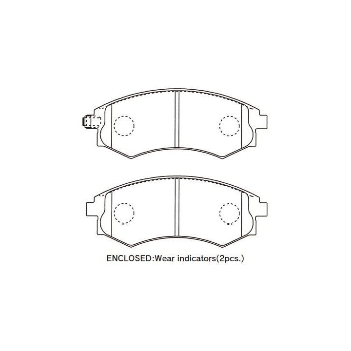 Stabdžių trinkelių rinkinys, diskinis stabdys KAVO PARTS KBP-3044