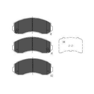 Stabdžių trinkelių rinkinys, diskinis stabdys KAVO PARTS KBP-4021