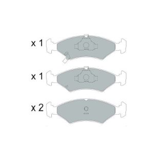 Stabdžių trinkelių rinkinys, diskinis stabdys KAVO PARTS KBP-4026