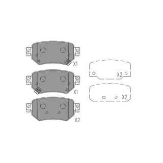 Stabdžių trinkelių rinkinys, diskinis stabdys KAVO PARTS KBP-4577