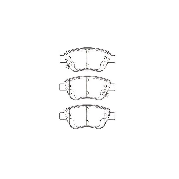 Stabdžių trinkelių rinkinys, diskinis stabdys KAVO PARTS KBP-5562