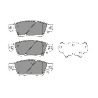 Stabdžių trinkelių rinkinys, diskinis stabdys KAVO PARTS KBP-6617