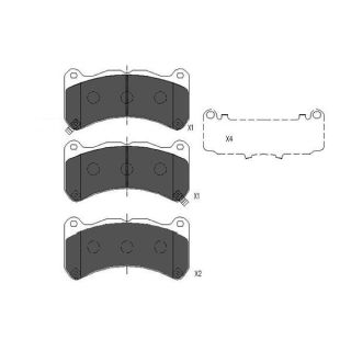 Stabdžių trinkelių rinkinys, diskinis stabdys KAVO PARTS KBP-9113