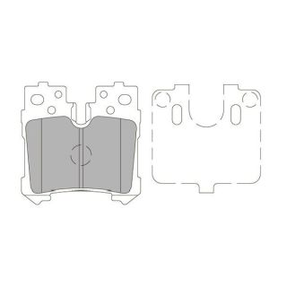 Stabdžių trinkelių rinkinys, diskinis stabdys KAVO PARTS KBP-9122