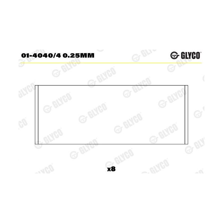 Guoliai dideliu galu GLYCO 01-4040/4 0.25mm