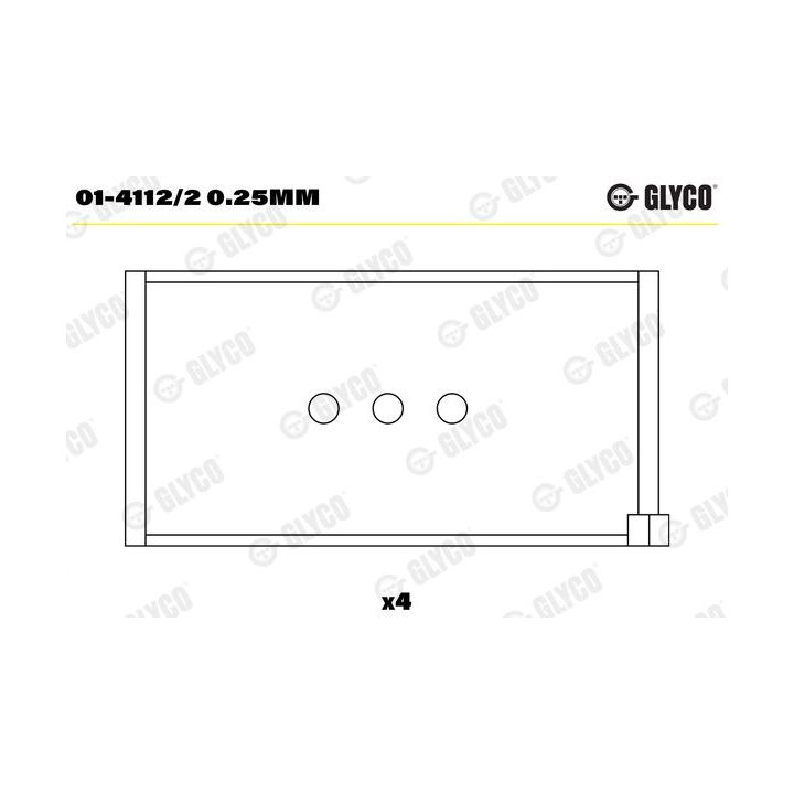 Guoliai dideliu galu GLYCO 01-4112/2 0.25mm