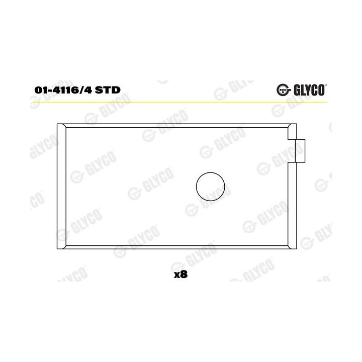 Guoliai dideliu galu GLYCO 01-4116/4 STD