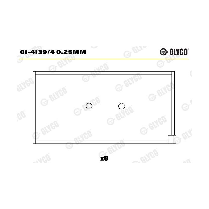 Guoliai dideliu galu GLYCO 01-4139/4 0.25mm