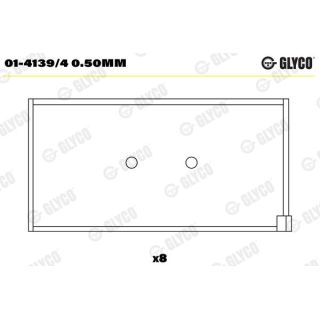 Guoliai dideliu galu GLYCO 01-4139/4 0.50mm